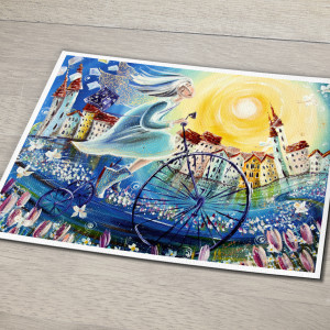 Plakat "Poranek na dobre wiadomości" 50x70 cm