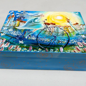 Szkatułka "Poranek na dobre wiadomości" 14x19 cm