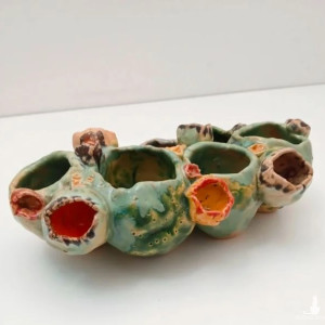 Koralowiec ceramiczna rzeźba ukwiał dekoracja akwarium