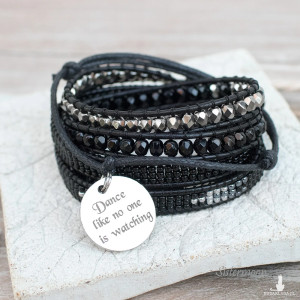 Bransoletka owijana boho In Black