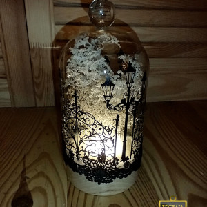 Lampion świąteczny na baterie