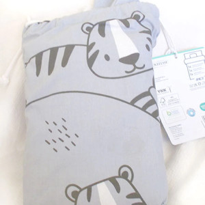 nowy komplet pościeli dla dziecka, bawełniana pościel dziecięca, ładna pościel dla chłopca, fajna pościel dla dziewczynki, dziecięcy komplet pościeli w tygryski, pościel skandynawski styl