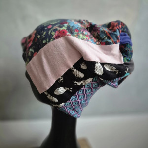 Czapka patchworkowa Boho