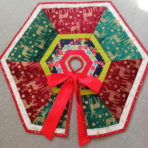 Dywanik, podkład, spódnica pod choinkę, patchwork