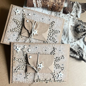 308,Boże Narodzenie -zestaw 2 kartek z kopertką na opłatek