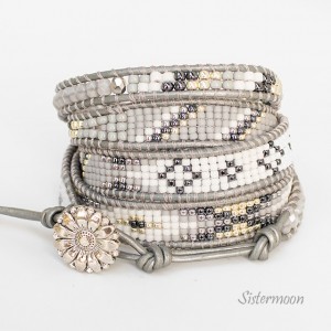 Grey Bransoleta boho w stylu Chan Luu