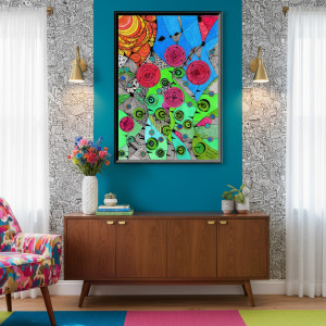 23. DZIKIE RÓŻE - rysunek, plakat.