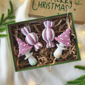 Ozdoby na choinkę, Zestaw ozdob świątecznych, Choinkowe zawieszki