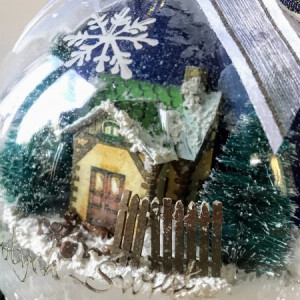 328,Bombka 3D z domkiem