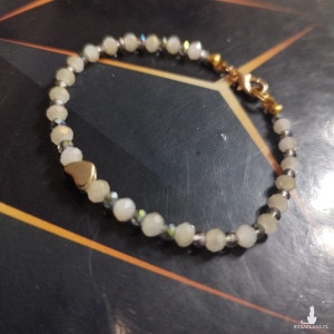 Bransoletka z drobnych kryształków