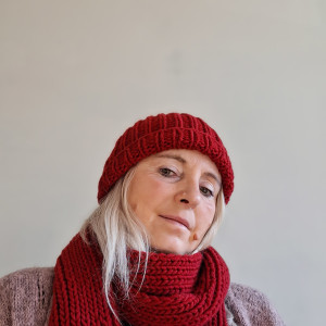 Wełniana czapka i szalik