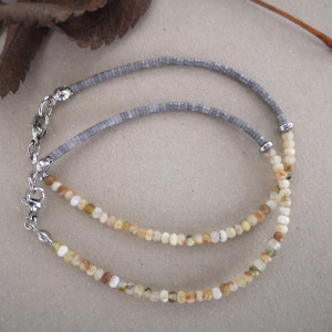 Bransoletka z opalem żółtym