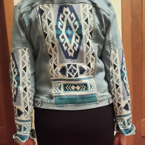 Kurtka  jeansowa blue handmade # upcycledclothes