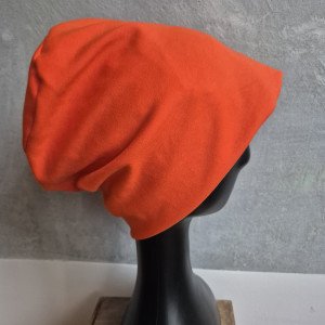 Czapka damska pomarańczowa
