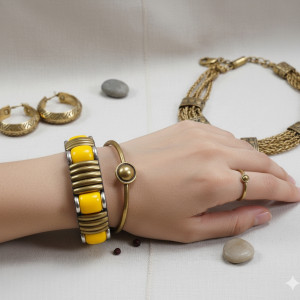 165 bransoletka vintage; styl retro; mosiężna bransoletka; lata 80-te; bangle; sztywna bransoleta