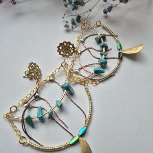 Kolczyki na bazie koła