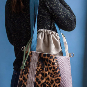Torba do wózka panterka patchwork