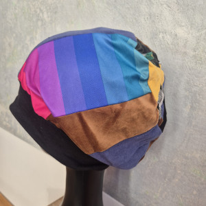 Czapka damska patchworkowa
