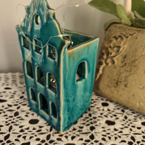 kamieniczka ceramiczna - lampion