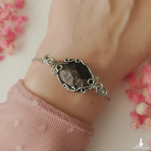 Bransoletka Hypersten stal chirurgiczna wirewrapping handmade