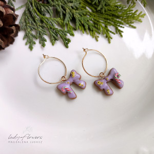 Kolczyki pierniczkowe kokardki