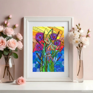 31. WAŻKI - rysunek, plakat.