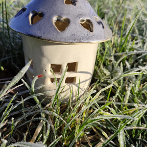 domek ceramiczny - lampion