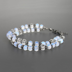 Bransoletka księżycowa, srebro 925