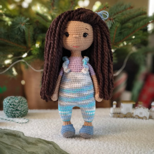 Lalka szydełkowa, Prezent dla dziewczynki, Lalka na prezent