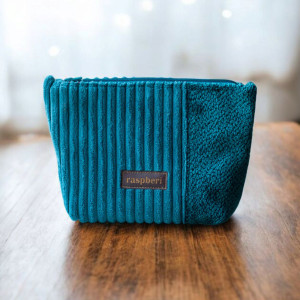 Duża kosmetyczka w kolorze turkusowym