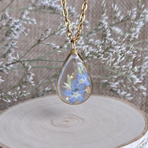 Zawieszka z niezapominajkami