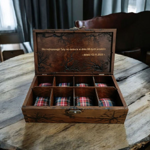 Pudełko na zegarki, bransoletki i łańcuszki, Drewniane na zegarki, bransoletki i łańcuszki