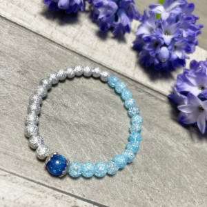 Bransoletka z akcentem brokatu