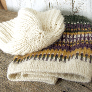 Czapka i Komin - kolorowy komplet z alpaki