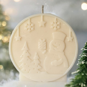 Świeca sojowa bombka prezent na  Mikołajki Boże Narodzenie