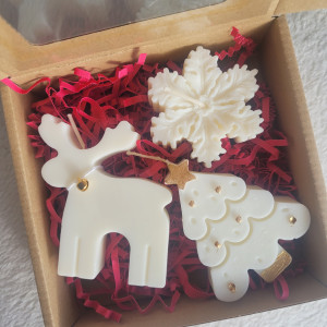 Box upominkowy ze świecami sojowymi handmade