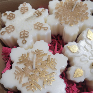 Zestaw upominkowy świec sojowych handmade