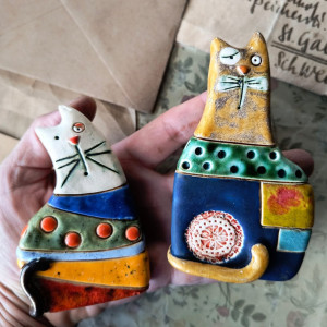 Kolorowe bajkowe koty