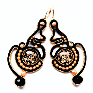 Gold Openwork kolczyki sutaszowe