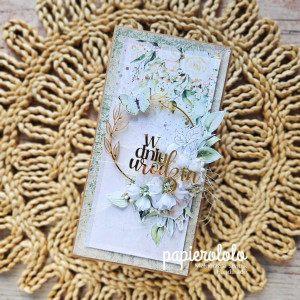 Kartka W dniu urodzin ze złotą pleksi