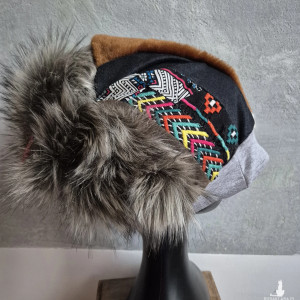 Futrzana  sztuczne futro smerfetka zwariowana