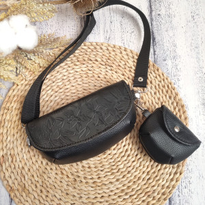 Sakiewka / nerka + mała sakiewka brelok