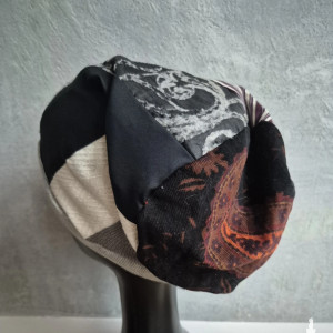 Czapka patchworkowa codzienna