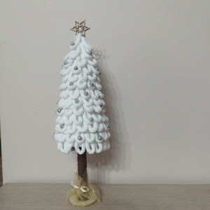 Choinka ze sznurka bawełnianego