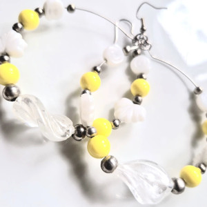 Kolczyki koło koralikowe