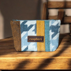 Patchworkowe etui na klucze pepitka