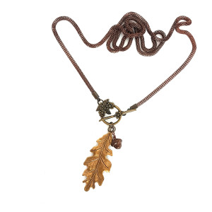 Naszyjnik dębowy liść nasz24