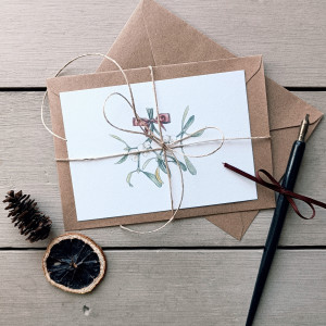 Pocztówka jemioła A6