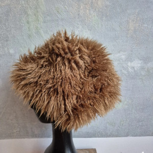 Futrzana  sztuczne futro brązowa