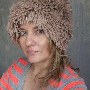 Futrzana  sztuczne futro brązowa